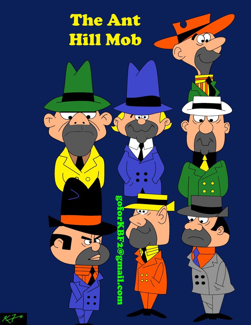 4KBF2's tweet photo. The Ant Hill Mob $10 each for Digital Print (you print it out without my watermark email on it) #art #artist #artwork #artforsale #artforsalebyartist #artforkids #artforthehome #handdrawn #computercolored #penelopepitstop #anthillmob #hannabarbera #hannabarberacartoons https://t.co/OubNpy2Q4V