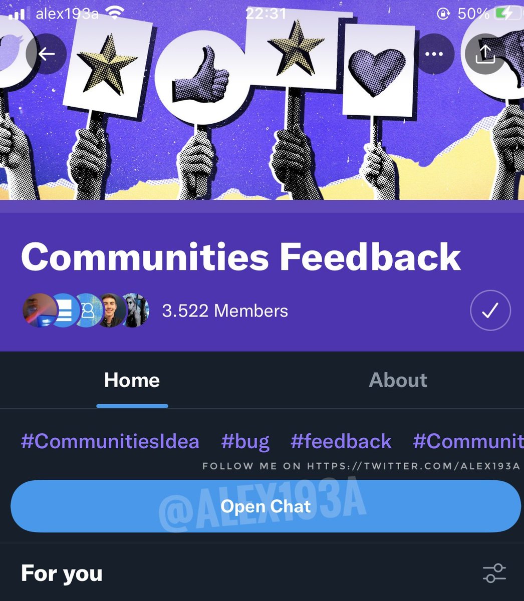 alex193a's tweet photo. #Twitter is working on the Chat feature for Communities (@HiCommunities) 👀 https://t.co/sM2GHXfeRV