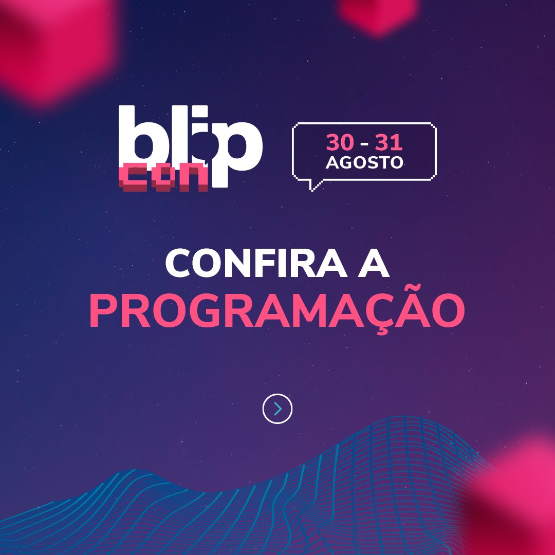 BlipBR's tweet photo. Vem pro #BlipCon!

Arraste para o lado e confira a agenda dos 2 dias de evento. Aproveite para tirar print e já escolher a programação com suas palestras favoritas!

Ainda não se inscreveu no evento? Corre porque ainda dá tempo! Acesse o link: https://t.co/6MCztz0Qom💙 https://t.co/oDBBG65VtR
