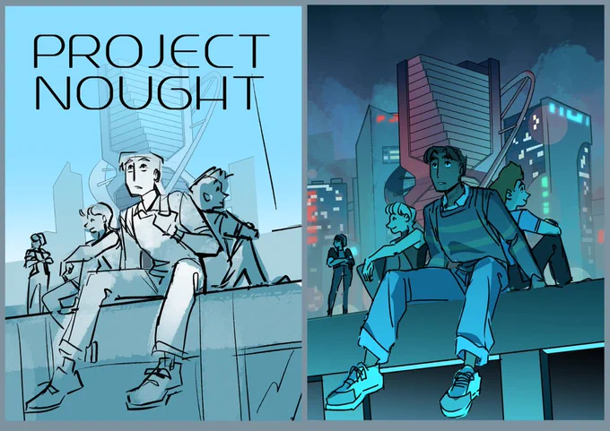 Continuing on the cover concept train! More unused concepts for PROJECT NOUGHT's cover! First is my fav from this bunch  