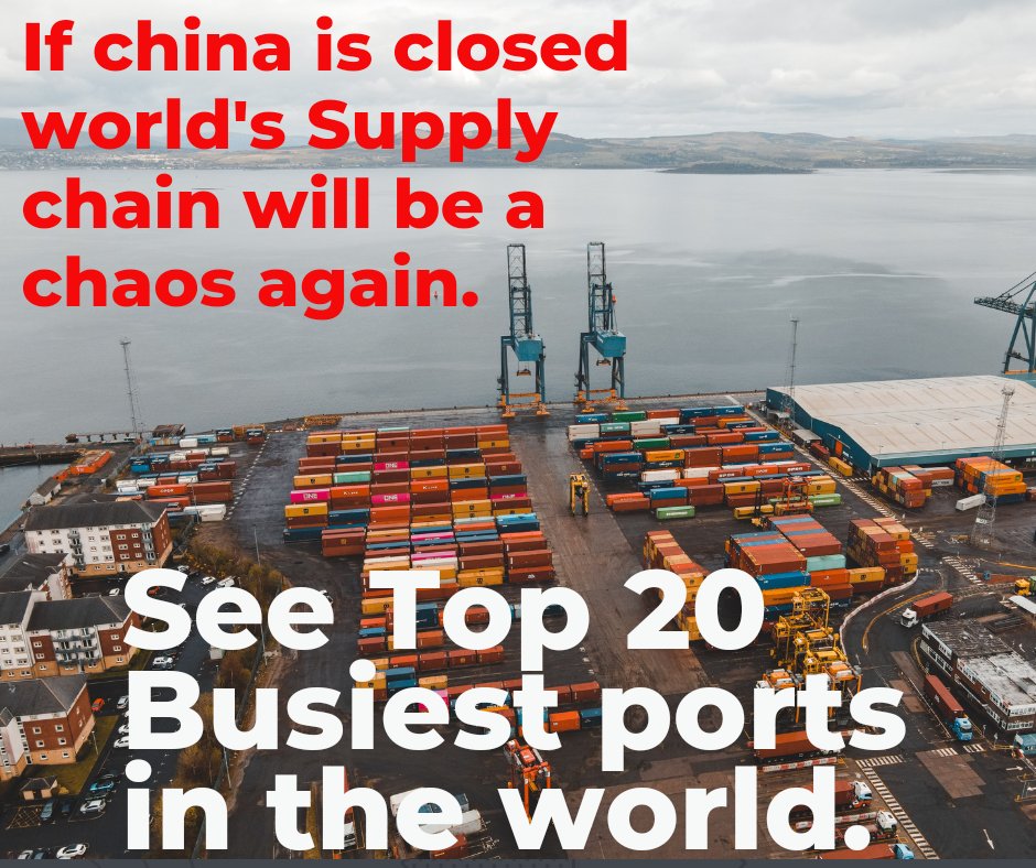 TutorialsSupply's tweet image. Watch On YouTube. 
Top 20 Busiest Ports in the world and thier impact on global Supply Chain.
If China is closed due to Zero Covid strategy there will be lot of shortages around the world.
Here's the link.
youtube.com/shorts/quohuCR…