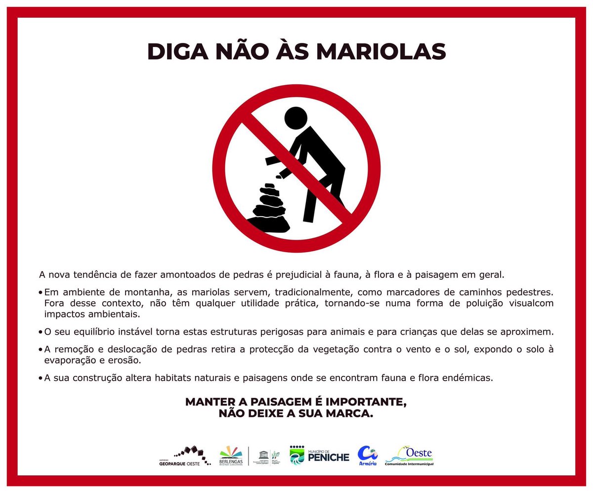 mjdrumond's tweet photo. Finalmente, um alerta em relação ao hábito um pouco patético de empilhar pedrinhas sem ser para guiar caminho na montanha. https://t.co/QDEYKU3maZ