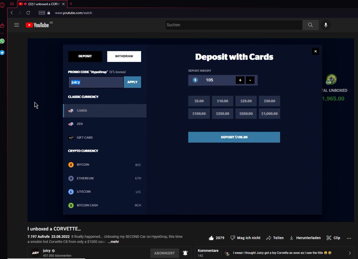 NoHinq's tweet photo. @JuicyCSG Finally you got the Corvette, you deserved it! Keep up the good work <3 https://t.co/qTLviM6RpQ