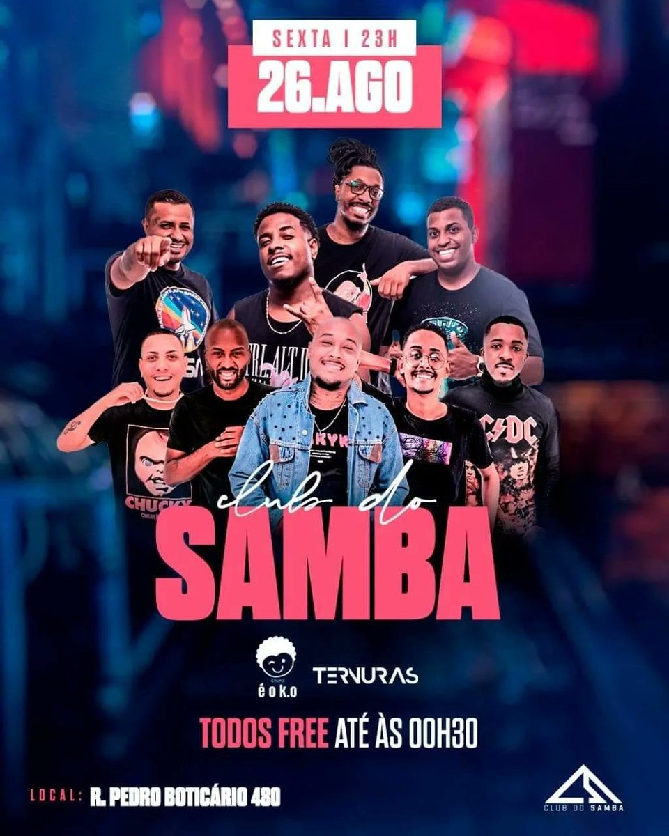 clubdosambaa's tweet photo. Nesta sexta, teremos mais uma noite de Club e vocês não podem ficar de fora!!! #SeextouNoClub 😜
》Dia 26/08 às 23h
》R. Pedro Boticário, 480
⚠️ TODOS FREE ATÉ 00:30
⚠️ PROMOÇÃO DE BEBIDAS ATÉ 00:30
✅ CAMAROTES DISPONÍVEIS!!
#clubdosamba
#vemproclub
#vemprosamba https://t.co/SJbNMstn7o