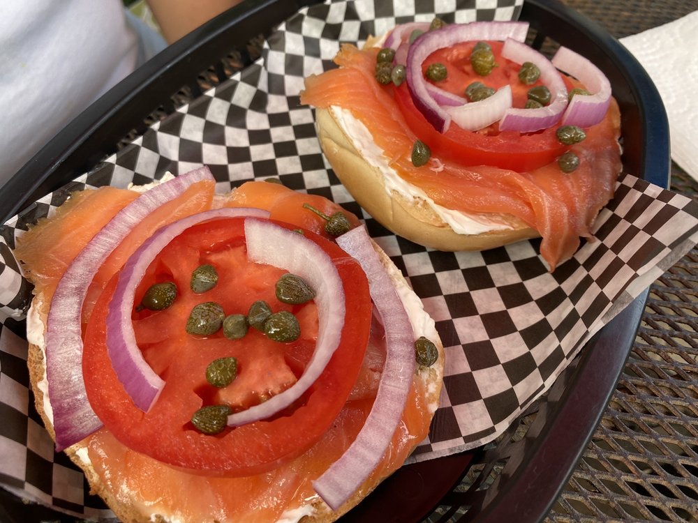 RescueMeCoffee's tweet photo. Come see us at the coffee bar and grab some delicious Lox Bagel and coffee. ☕️ 

Not only do we have the best coffee ☕️, we also have great food! 

Enjoy our great selection of meals, sandwiches, and deserts. 

#petfriendly #coffee #coffeebar #cafe #community  #coffeeshop https://t.co/kUoPLm1O2T