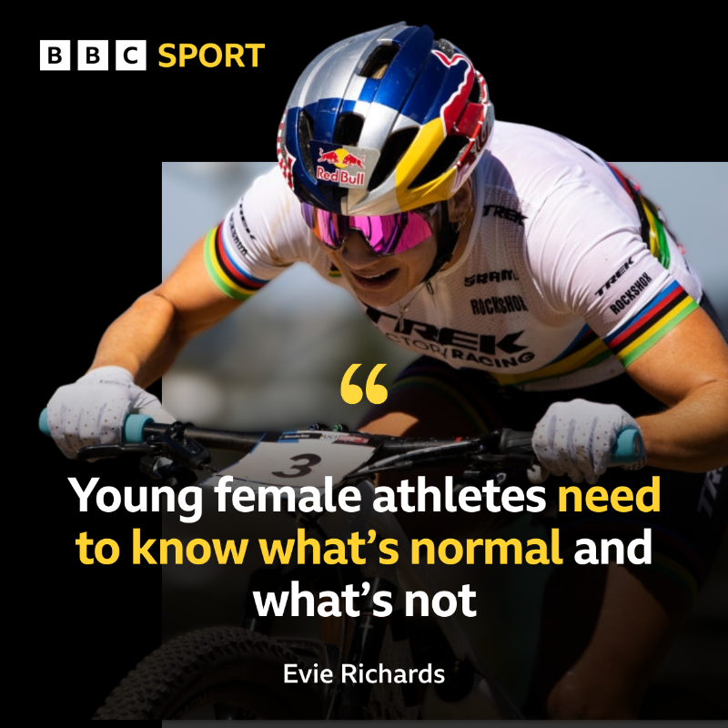 BBCSport's tweet photo. Cross-country world champion Evie Richards wants young female athletes to learn how to be a professional athlete "the right way."

She has spoken to BBC Sport about the lessons she has learned during her career 💬

More  ⤵️

#BBCCycling #BBCBMX
