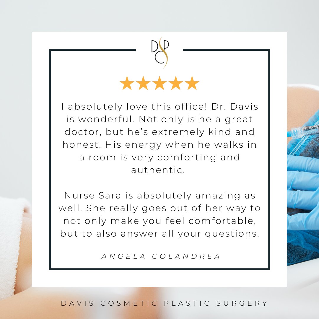 Another amazing 5-star review - thank you so much for your support and kind words! It means the world to Dr. Steven Davis &amp; our staff when patients share their experiences with us. 💛