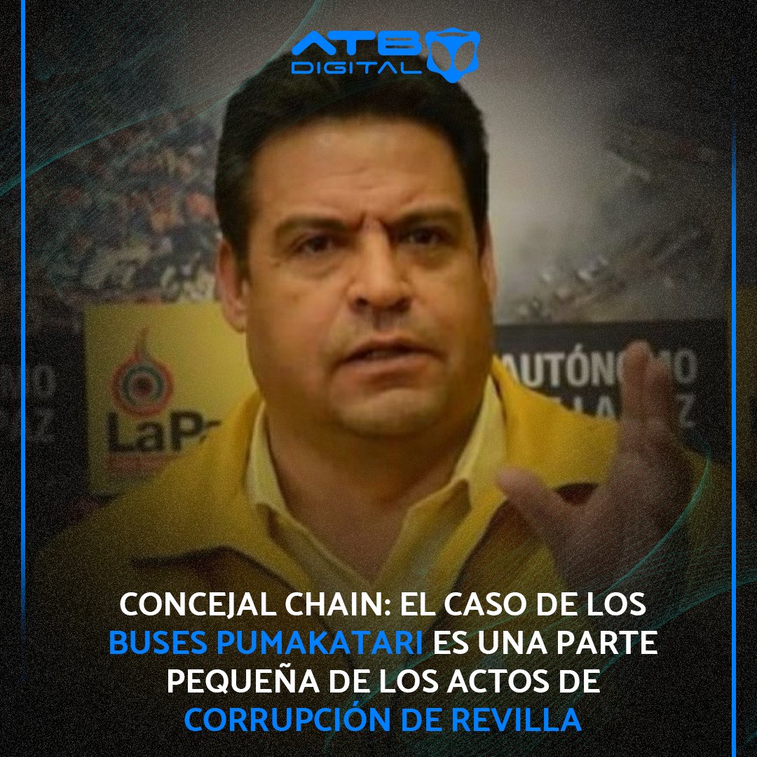 EnConexionbol's tweet photo. El caso del presunto sobreprecio de los buses #PumaKatari es una parte pequeña de los casos de corrupción que se investigan de la gestión del exalcalde de La Paz, #LuisRevilla, afirmó el concejal del MAS-IPSP, #PierreChain.
#ATBDigital
#ATBNoticias
https://t.co/mYlLLwIXFE https://t.co/tZE6mpUAhW