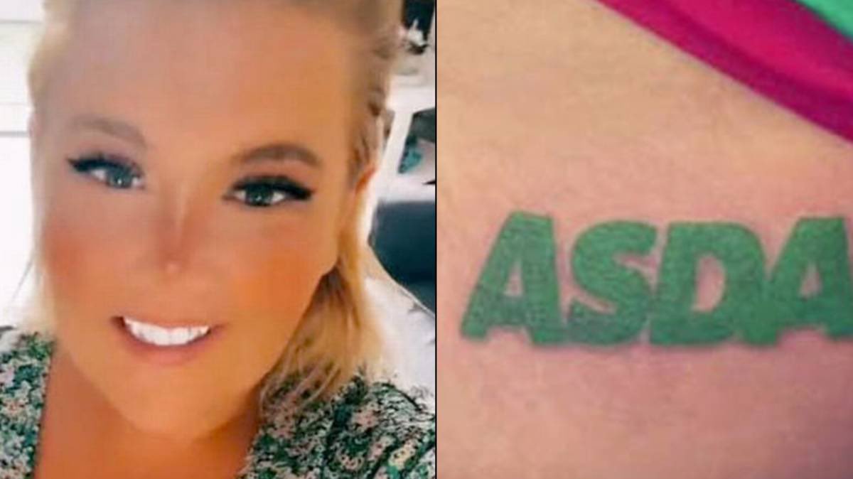 Ladbible On Twitter 🔔 Mum Gets Asda Logo Tattooed On Her Backside To Use On Tinder More