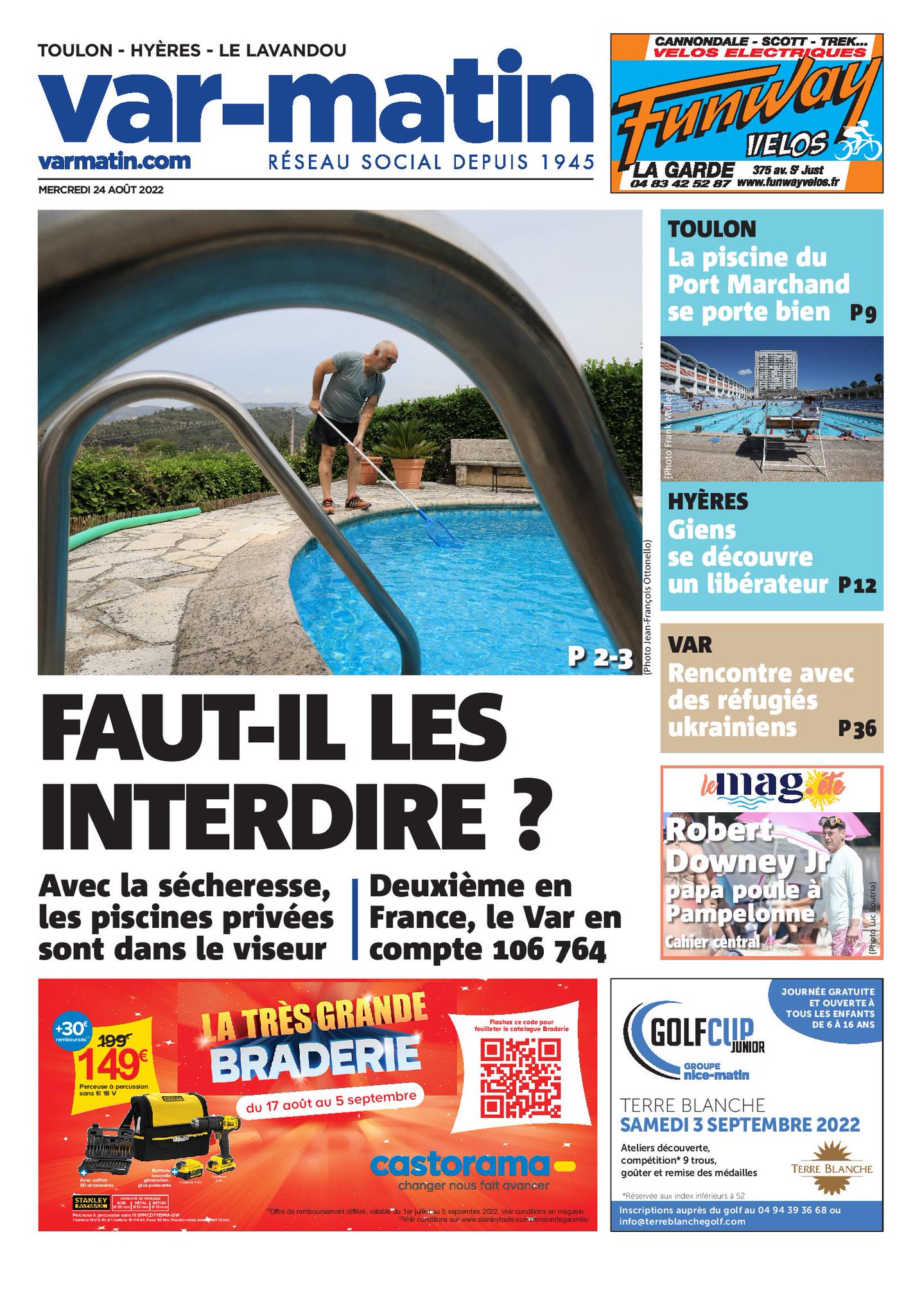 Varmatin on Twitter "A la une de votre journal, ce mercredi 24 août