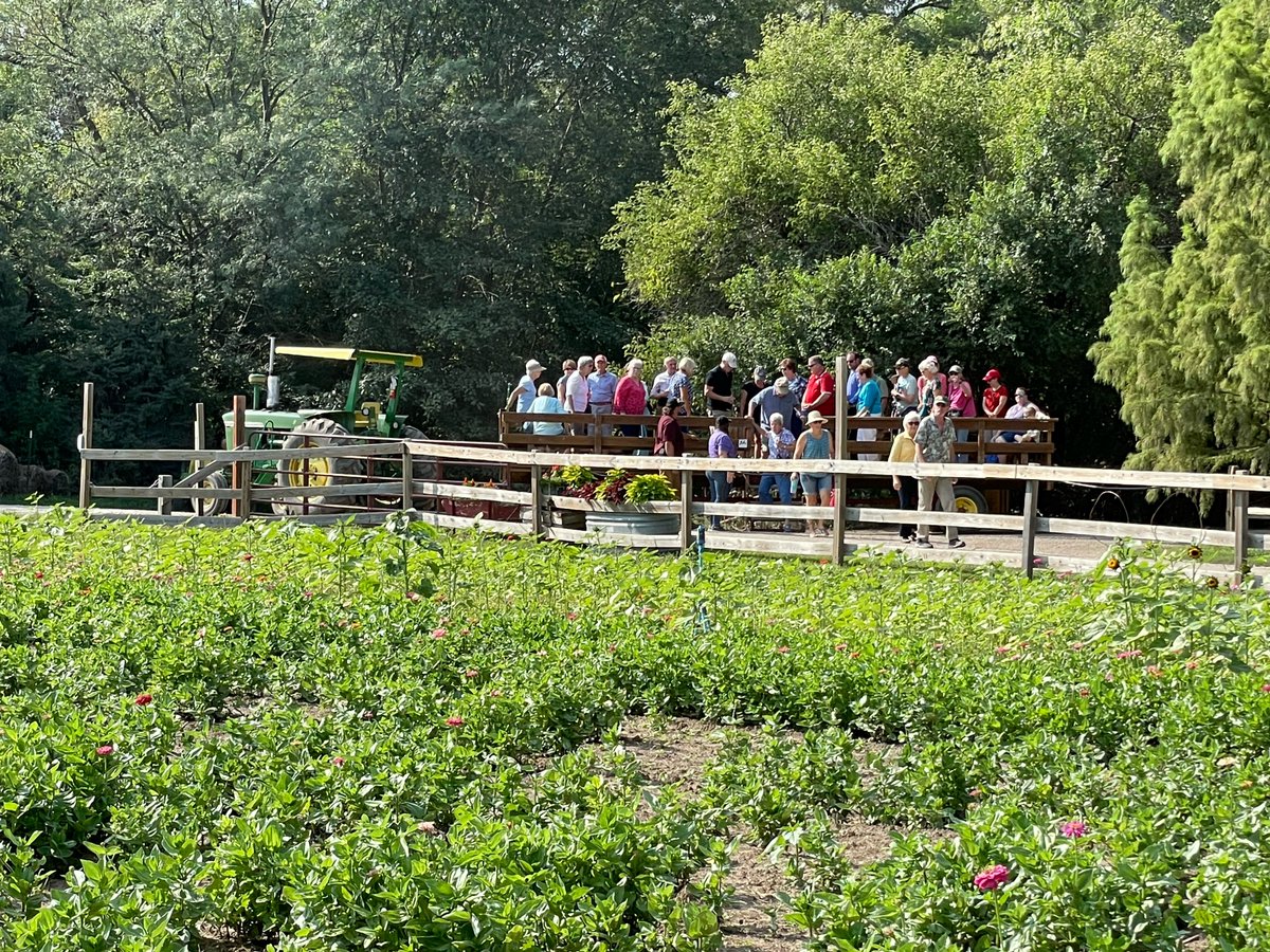 NebPublicMedia's tweet photo. Thanks to everyone who joined us at Vala's Pumpkin Patch for a live recording of "Backyard Farmer." People can watch this episode on Thursday, Aug. 25 at 7pm CT on Nebraska Public Media📺 #BYF70 #NebExt https://t.co/ETyUm9nfge