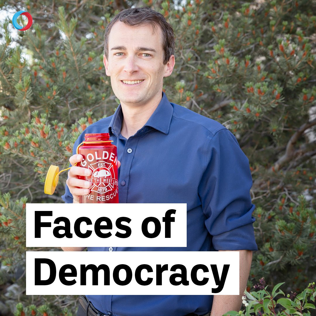IssueOneReform's tweet image. This is George. He's a volunteer firefighter and emergency responder. He's also a local election official who's working to safeguard our democracy. Now, it’s up to us to support him and election workers across the country. #FacesOfDemocracy