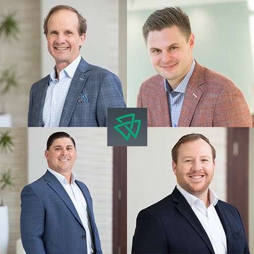 Welcome to our new shareholders! Stephen O’Neill, Andrew Gaskill, Andrew Barnes and Aaron Waters have worked for our firm for a combined 40 years and now join CEO Kyle Brownlee as owners of our financial services firm. The future looks bright with these leaders at the helm. 🤩👏🏻