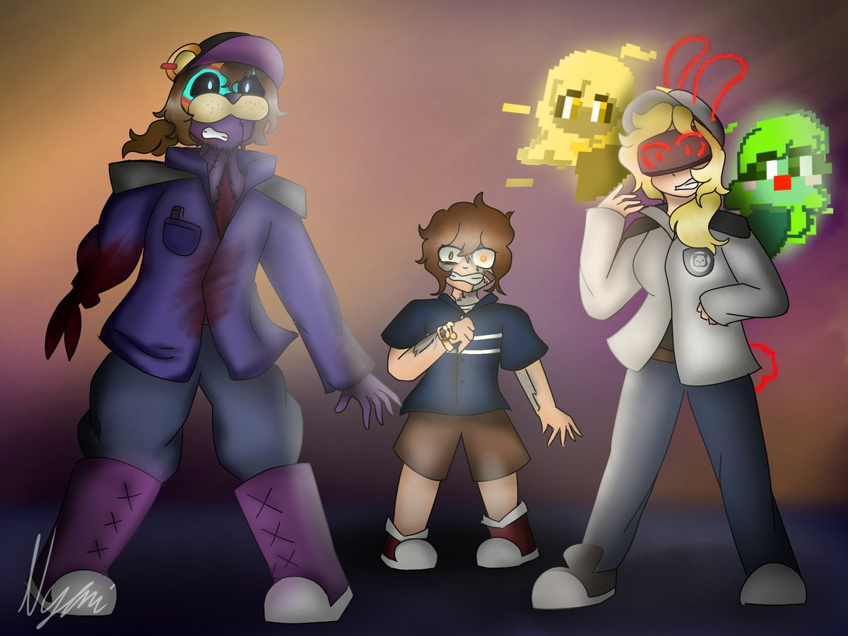 NyaniChanUwU's tweet image. Hi.. I am still a fan of the &quot;They are all Afton&quot; Theory..  and i had ideas for designs.. soooo i had some fun-
#Glammike #FNAF #Gregbot #Vanessa #securitybreach #fnafsecuritybreachfanart