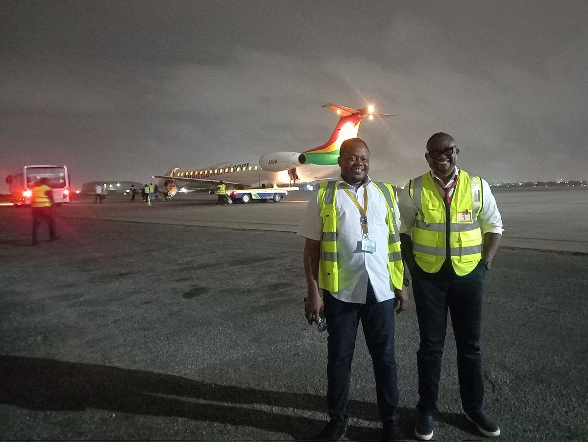 SesilVentures's tweet photo. Standing by for the next available Aircraft to take the Africa World Airlines Appearance team through a practical demonstration led by the Chief Supervisor after a series of training sessions for the past two weeks on various topical areas in Aircraft Appearance Services. https://t.co/Zi3ezeEmCT