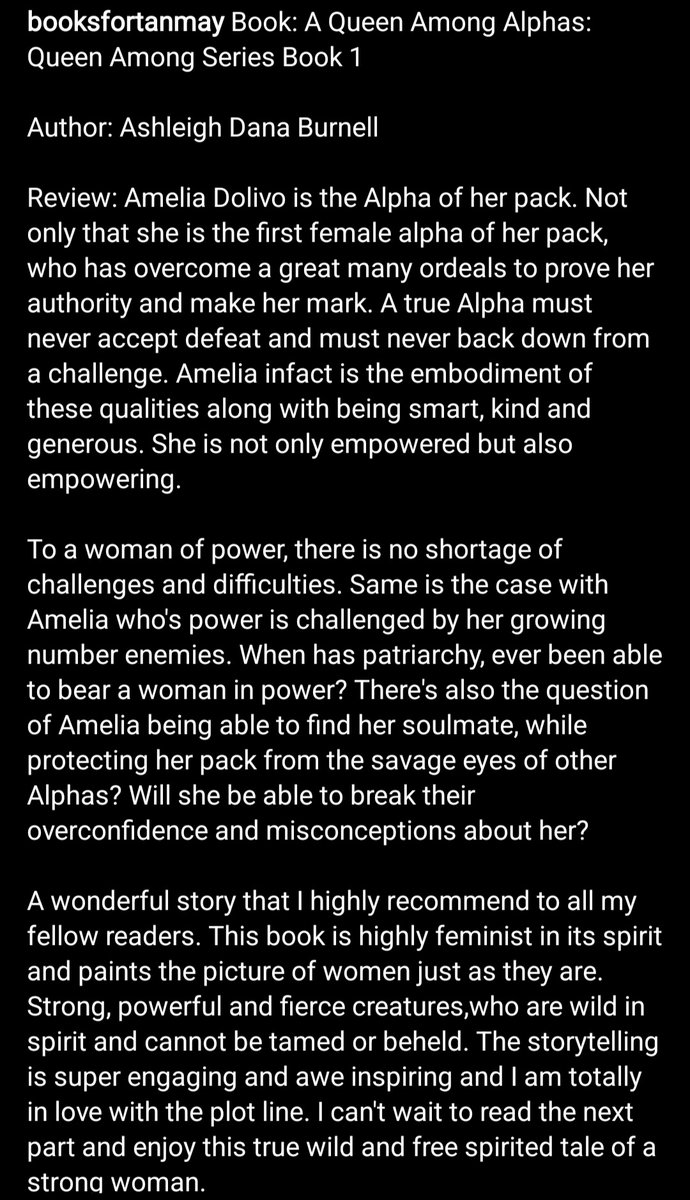 ADB_Stories's tweet photo. Love, loven LOVE this review of #AQueenAmongAlphas!!!! https://t.co/scetuA1nfF