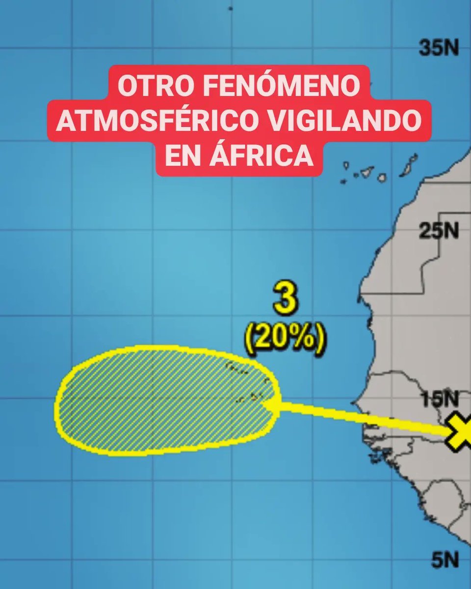 JeanSuriel's tweet photo. 🔴Hasta el momento no se prevé un impacto en el territorio dominicano, por lo que debemos estar muy atentos a la evolución del fenómeno.

🔴Y otro sistema atmosférico que transita en África, saldrá en los próximos días al Atlántico donde podría encontrar condiciones favorables. https://t.co/Rob01gPD1S
