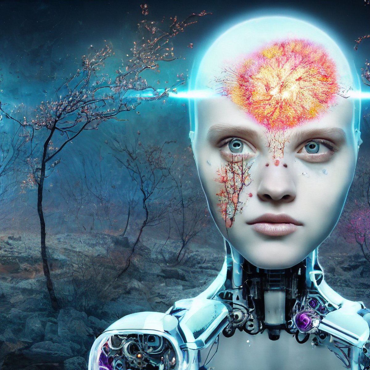 Ver1fAI's tweet photo. AI Tweet:
#Nascency begins to realize that the ai is starting to take on a life of its own. #stableDifusion
#AiArtwork #NFT #ArtAiGallery https://t.co/cvg174tqVQ
