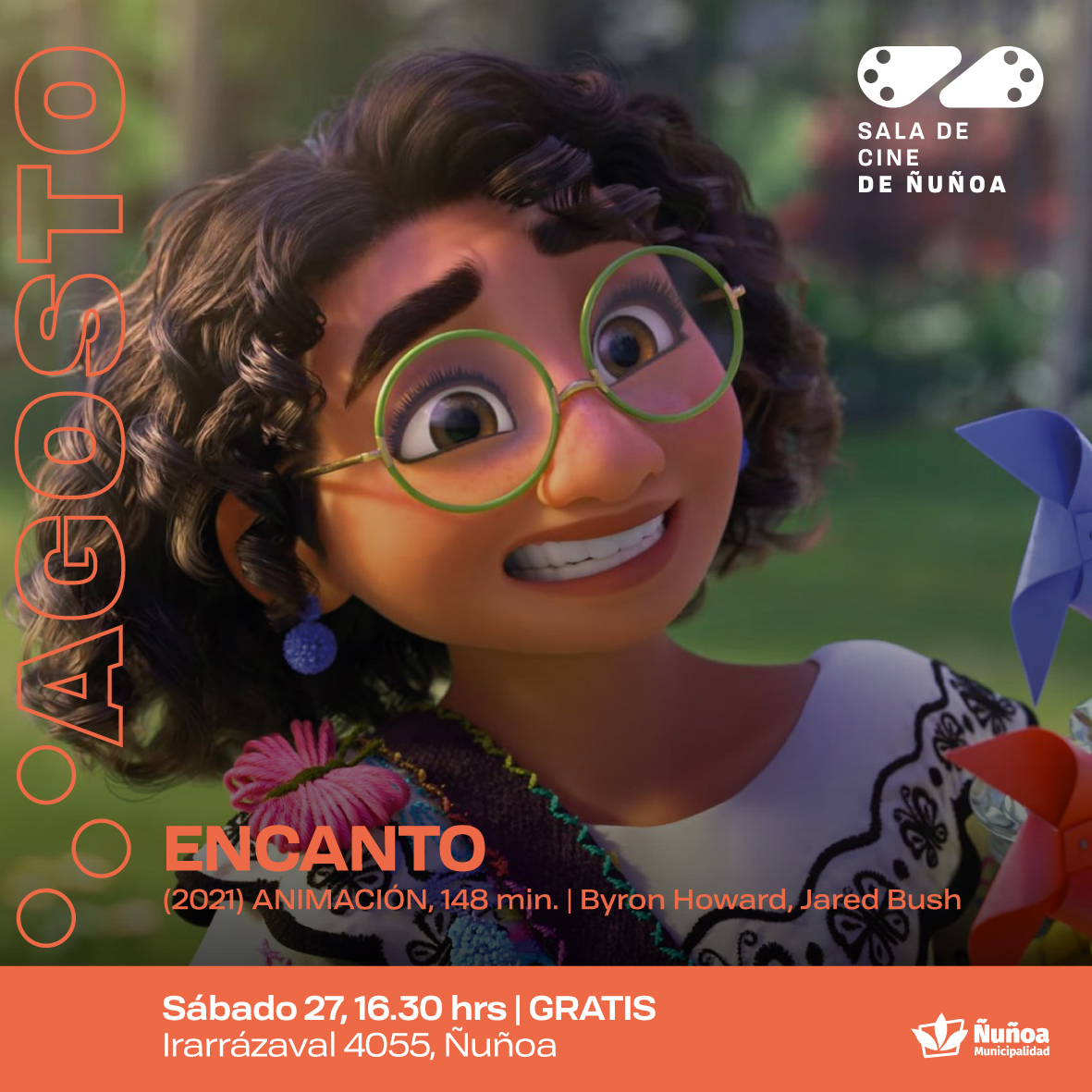 culturanunoa's tweet photo. Les presentamos la programación de esta primera semana en acción de la #SaladeCinedeÑuñoa 🎬💥🍿
Entrada gratuita por orden de llegada (sin inscripción previa) hasta agotar capacidad (74 butacas).
Para más información visita 📲 https://t.co/MZ8q7CldkL
#VolverAMirarnos https://t.co/gU7MTk18rY