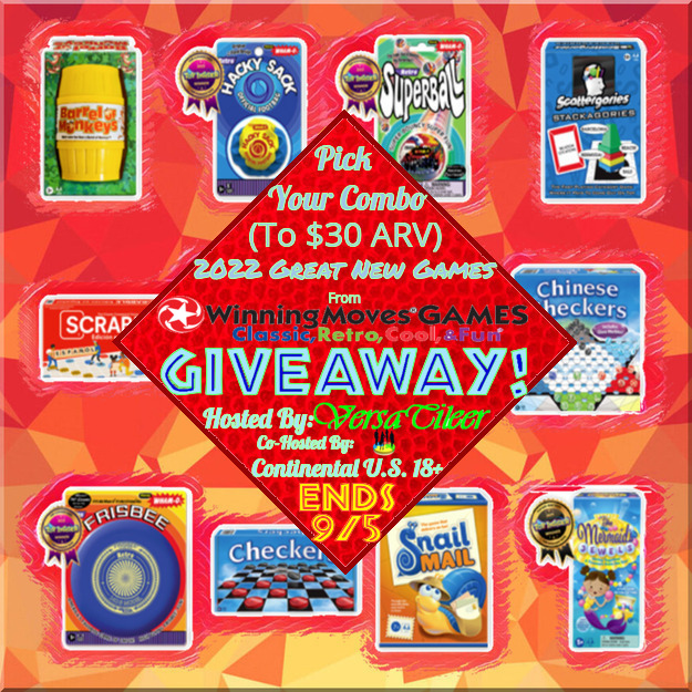 PinkNinjaBlogg's tweet photo. 💥  GIVEAWAY ALERT 💥

Celebrate Family Game Night with new games from @WinningMovesUSA!  Hurry and get your entries in, this one ends soon! 

Enter the #GIVEAWAY ➡️ https://t.co/9MWjmn3nUT 

#BackToSchoolGiftGuide2022 #FamilyGameNight #WIN ~ @Versatileer https://t.co/QaCS8ZZpDV