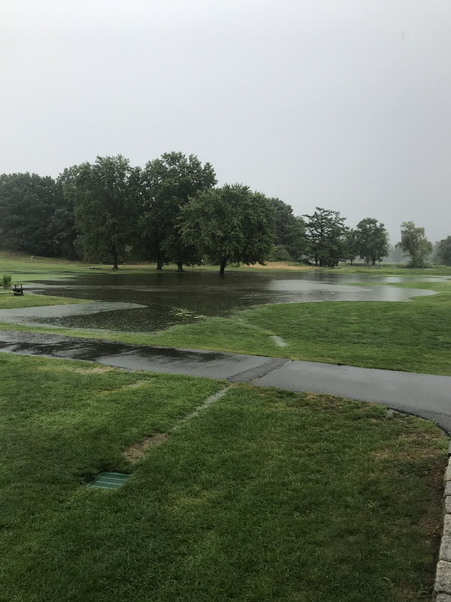 From under 2” of rain in the last 2 months to 4.5” in the last 24 hours. First real test for some of the new drain lines this season. Club championship finals on Saturday