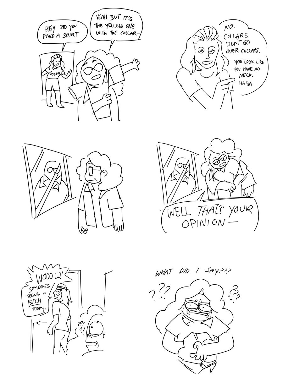 Short comic of a conversation my mom and I had this morning and the sudden urge to hammer tin foil immediately afterwards. Apologies have been made though! Communication Win :)