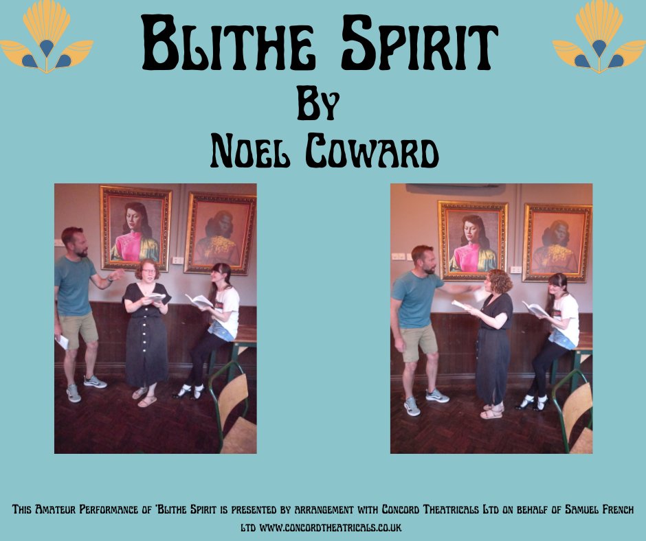 MidlandPlayers's tweet photo. Blithe Spirit by Noel Coward this September by the @MidlandPlayers directed by Jo Ellis of @CurtainCallSch TICKETS AVAILABLE NOW #noelcoward #sheffieldamdram #blithespirit #sheffieldissuper https://t.co/OQtIl3mgXJ https://t.co/shMOk85iLO