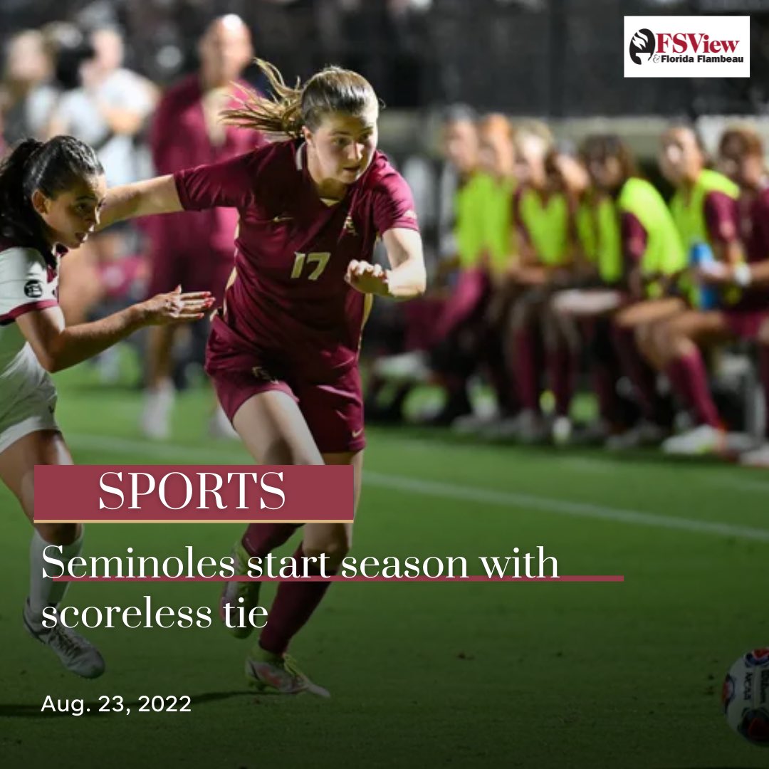 FSView's tweet photo. ⚽️The No. 1 Florida State @FSUSoccer team ended their season opener in a scoreless draw against No. 12 South Carolina on Thursday night at 7 PM. FSU entered the season ranked at the top of the nation for the fifth time in program history.
#fsunews #fsview #fsusports #fsusoccer https://t.co/U0VsHLfsEv