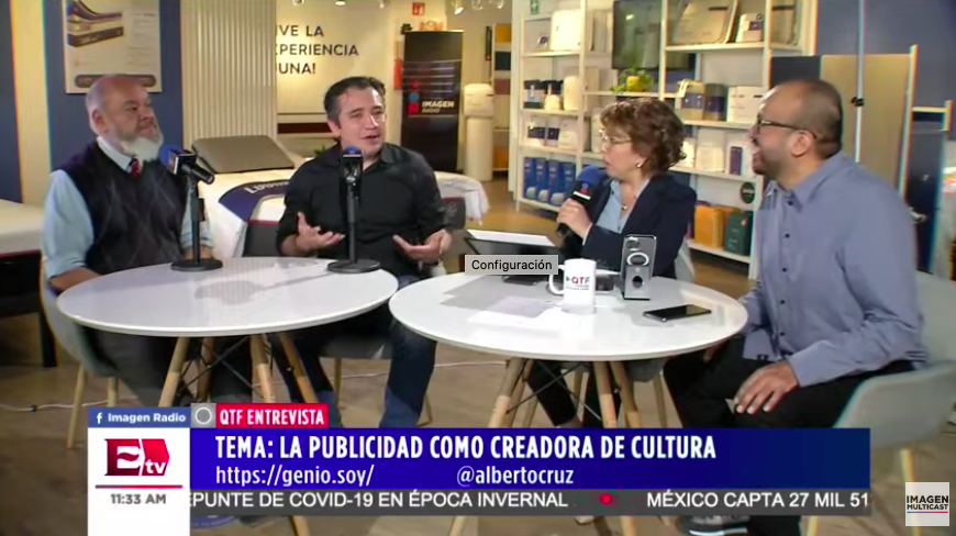 qtf's tweet photo. ¿Qué pasa con la publicidad como creadora de cultura? Este martes, Los Dioses del Marketing: Alberto Cruz @albertocruz, Agustín Gutierrez y Juan Carlos Bovia nos acompañan para hablar al respecto.
#AlAireQTF https://t.co/z3VRsnzCvm