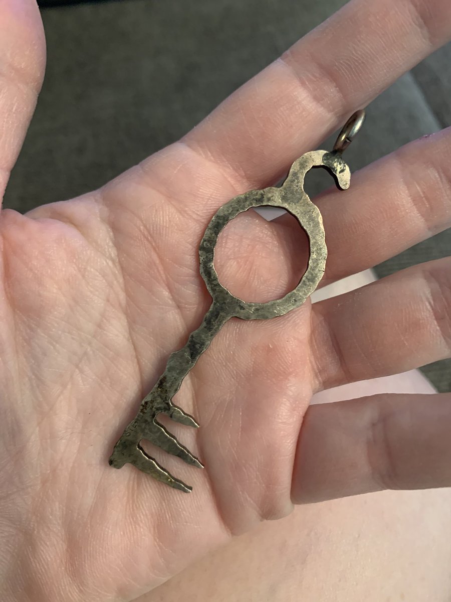 MiserableMu's tweet photo. My ADD decided the thing I have to find today is my Key to hell that I haven’t seen in over a decade.  
My husband walk in on me tearing through boxes, and was like, “yeah I know where it is” 😍🤣🙈 He knows me to well. #TheSandman @neilhimself https://t.co/jGDMkXKFvg