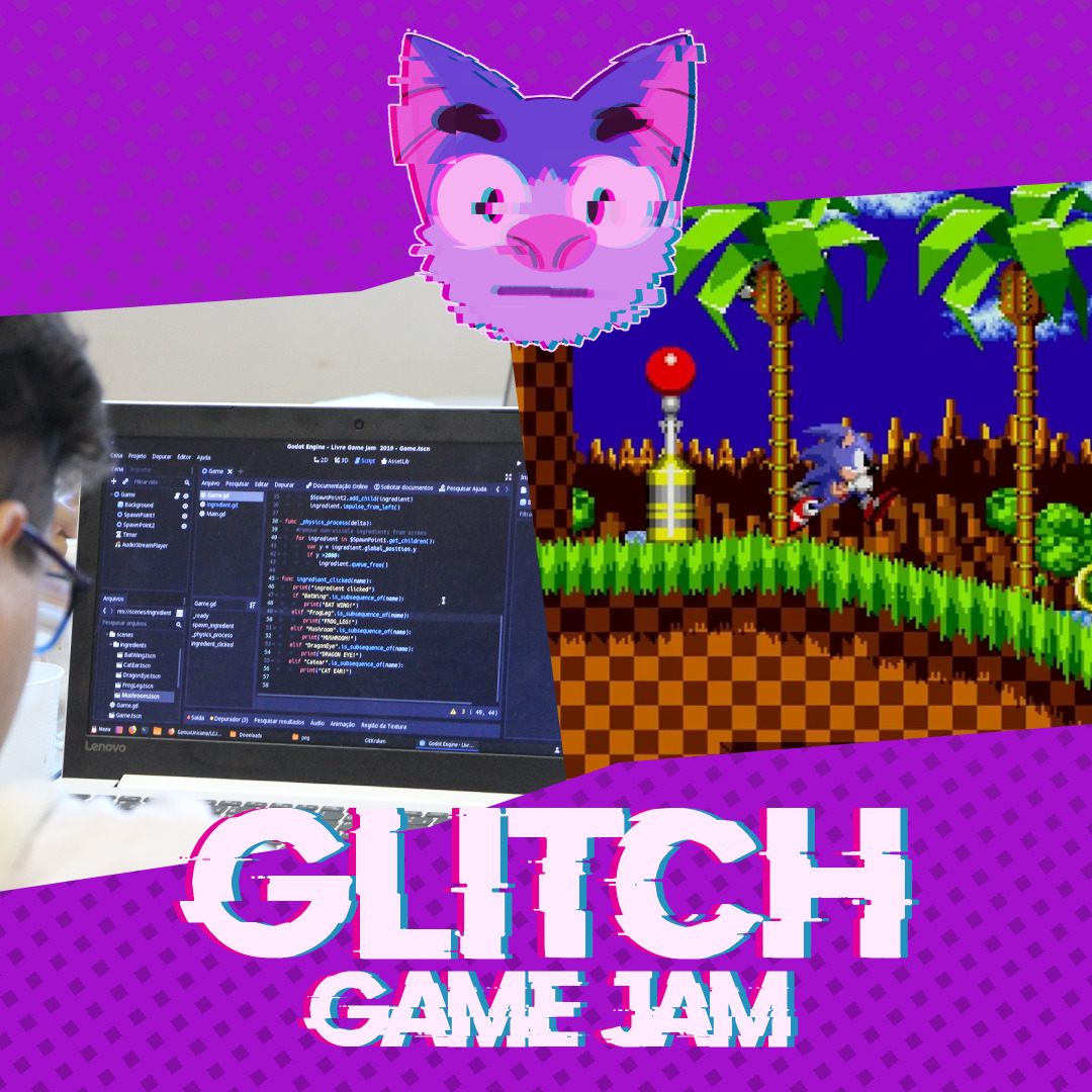 GamuxBrazil's tweet photo. Já teve vontade de fazer videogame?👾🎮 Na Glitch Game Jam, você tem 48 horas para desenvolver do zero um projeto - seja experiente ou iniciante. De 02/09 a 04/09 no IC3

⏩ Inscrições: https://t.co/cgEUquBWsE
⏩ Regulamento: https://t.co/gExgfF90BN https://t.co/UoEE5HzKor