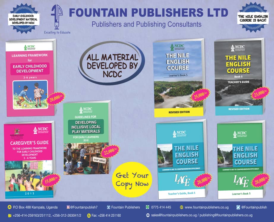 FountainPublish's tweet photo. Here are books developed by @NCDCUg for your child's education! Do not be left out on this comprehensive and educative material available with us! #EducateUg #BuildUg Simply send us a dm right here for your order! https://t.co/sFjicv9BjW