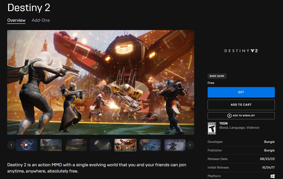 Welcome, Guardians! Destiny 2 lands on Epic Games Store - Epic Games Store