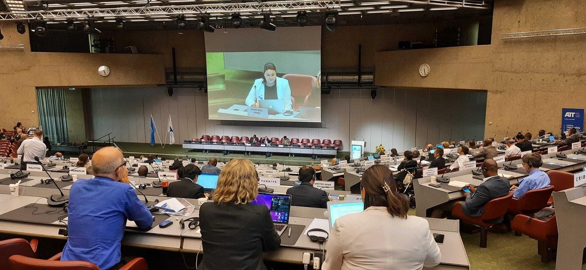 controlarms's tweet photo. On #ArmsTreaty universalization, Raluca Muresan, on behalf of Control Arms, suggested the prioritization of info exchange. States can listen &amp; learn directly from their peers about their specific experiences w/ risk assessment, transit &amp; transshipment &amp; diversion. #CSP8 ⬇️ https://t.co/ZSRQxEMmFE