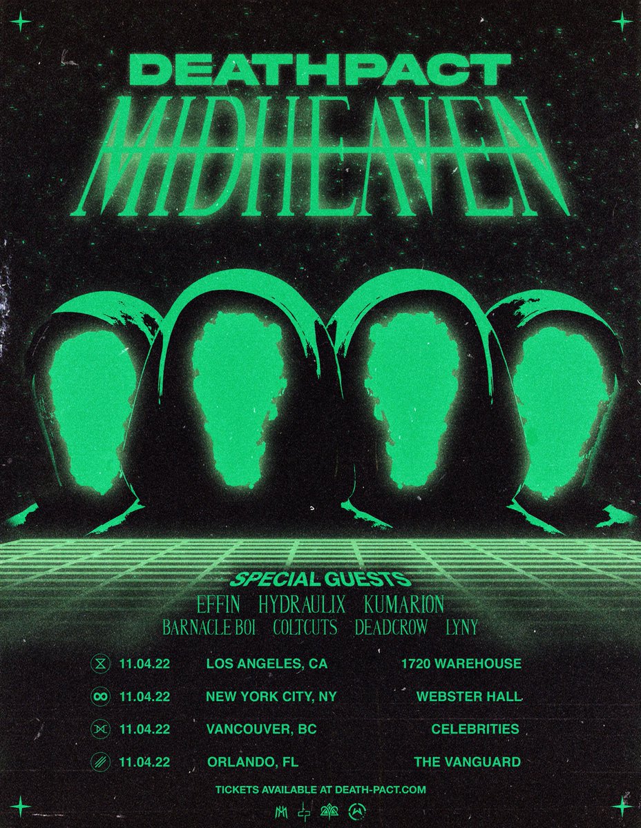 DEATHPACT's tweet photo. DEATHPACT PRESENTS: MIDHEAVEN

TEXT “MIDHEAVEN” TO (917) 283-2750 FOR TOUR PRE-SALE INFO https://t.co/gfzcqWOvtW