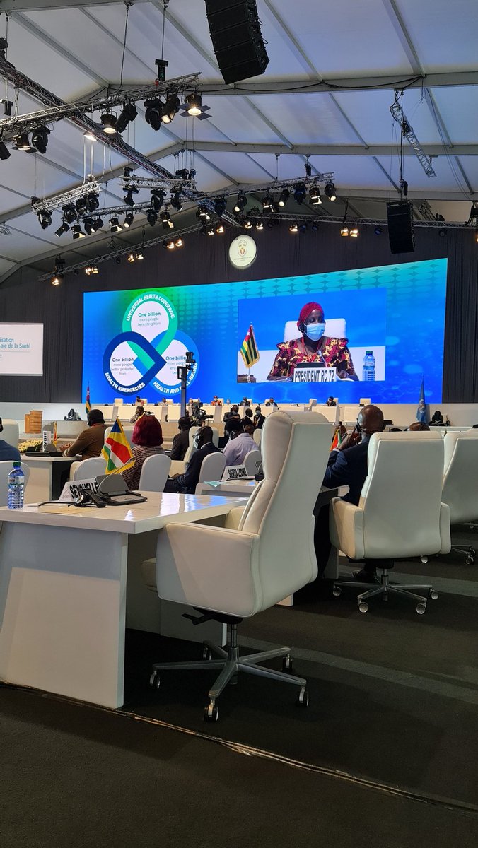 moussafofana20's tweet photo. Update 2: 
2nd day of the 72nd Session of the WHO AFRO Regional Committee. After the opening of the session with the adoption of some reports, We had the honor to make a statement on behalf of the IPSF on agenda item 7 Pilar1 https://t.co/sJ2SNECGpK