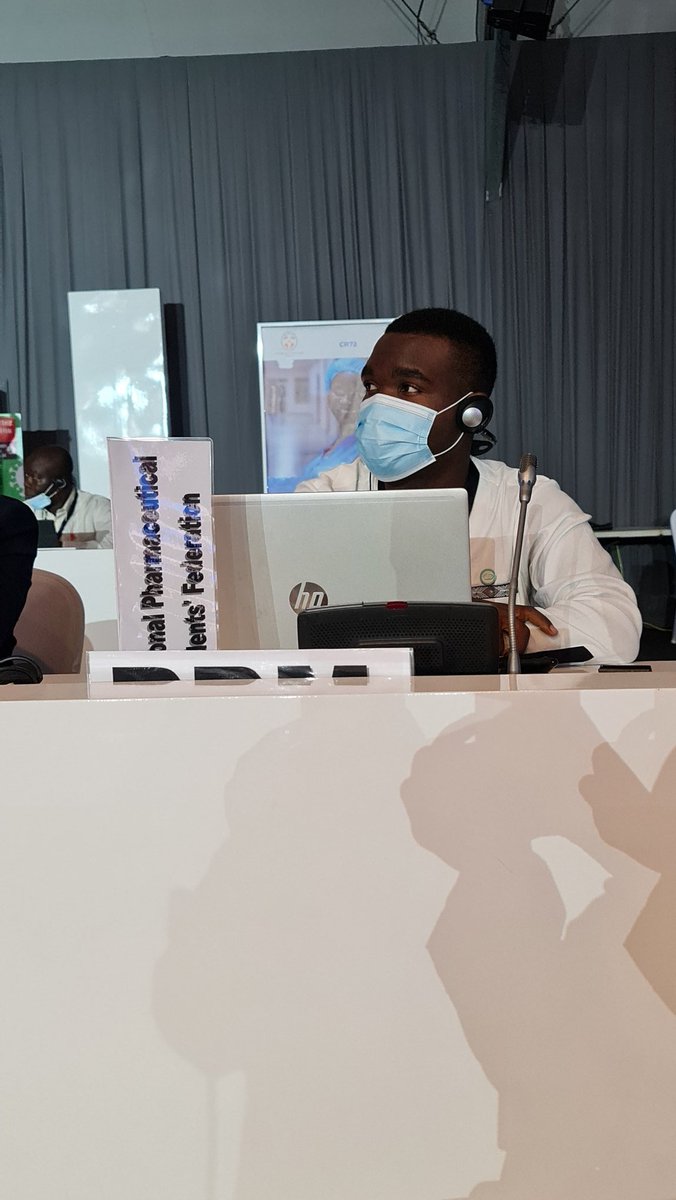 moussafofana20's tweet photo. Update 2: 
2nd day of the 72nd Session of the WHO AFRO Regional Committee. After the opening of the session with the adoption of some reports, We had the honor to make a statement on behalf of the IPSF on agenda item 7 Pilar1 https://t.co/sJ2SNECGpK