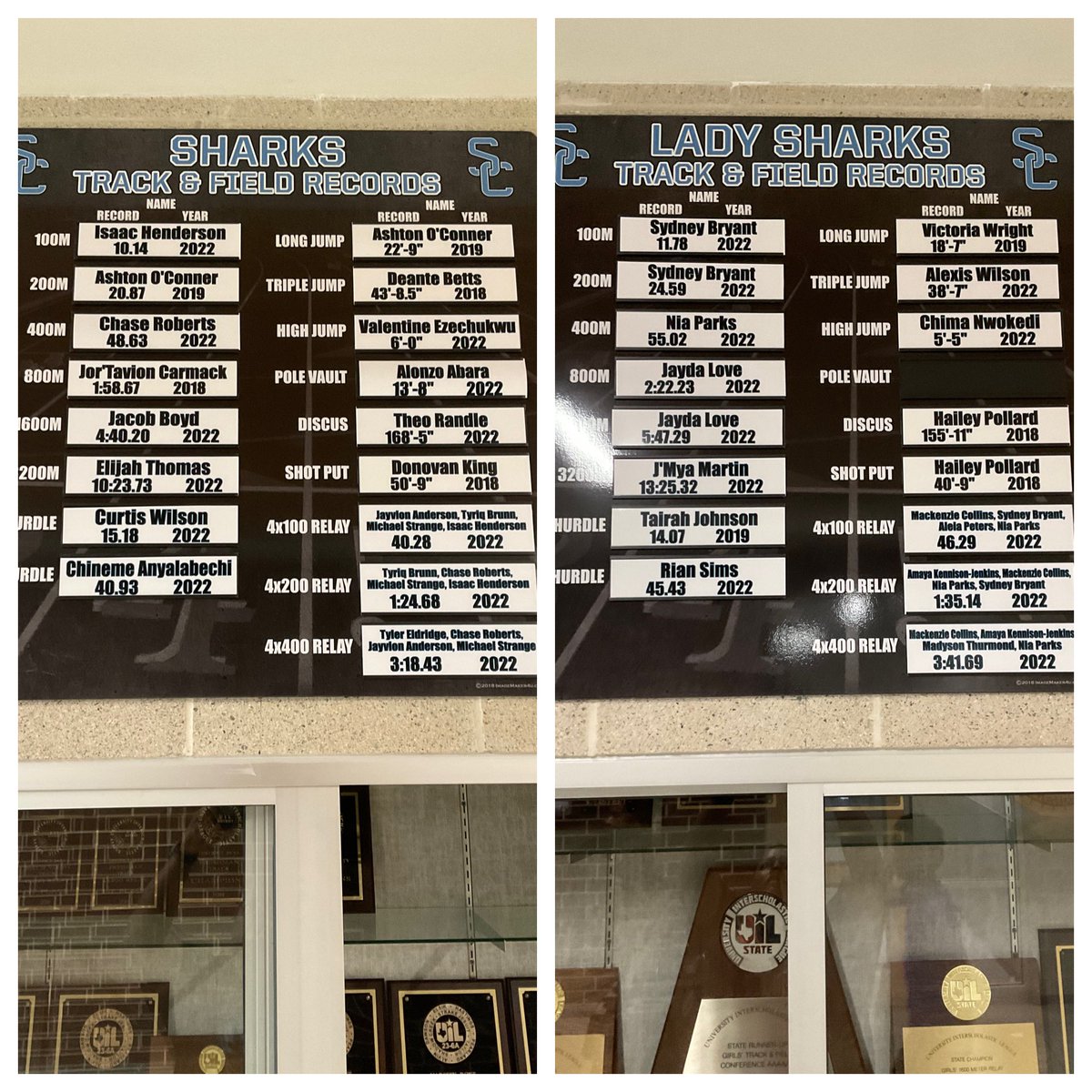 SharkTrackSCHS's tweet photo. Record Boards are updated!! https://t.co/nrsJnLadmN