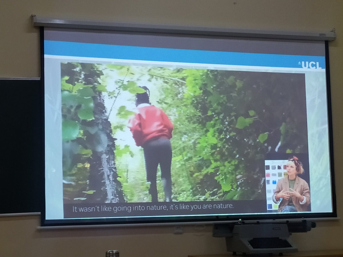 DrZoeMoula's tweet photo. It was lovely presenting our @ECapabilities project today #ECER2022. Join us tomorrow at 15:30 at the wellbeing network for more ideas on bringing arts in nature in schools @IOE_London @GeoWalshe @CambridgeCandI @HilCoxCondron https://t.co/1E7BCO2OwD