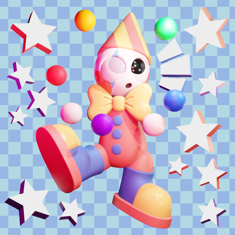 🤡🌈🎪🎠
character belongs to <a href="/PossiblyNoobly/">noobly :03 (comms open)</a> ! cute 💖