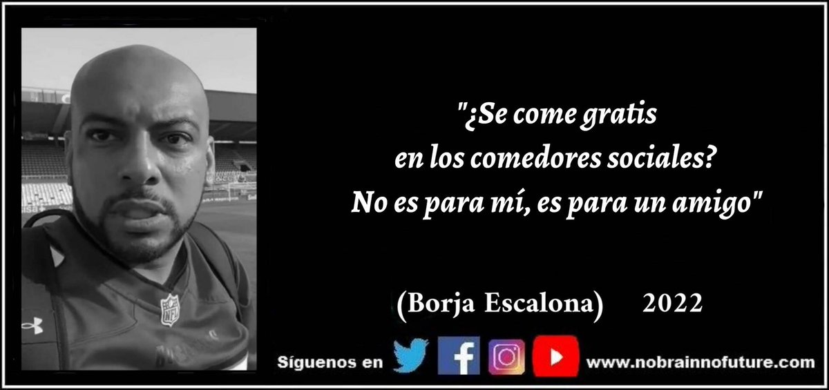 n0brainn0future's tweet photo. Borja Escalona (2022): "¿Se come gratis en los comedores sociales? No es para mí, es para un amigo"
#borjaescalona #Escalona #youtuber #Influencer #influencers #atapadobarril #comergratis #comedorsocial https://t.co/PSrwWAsRcf