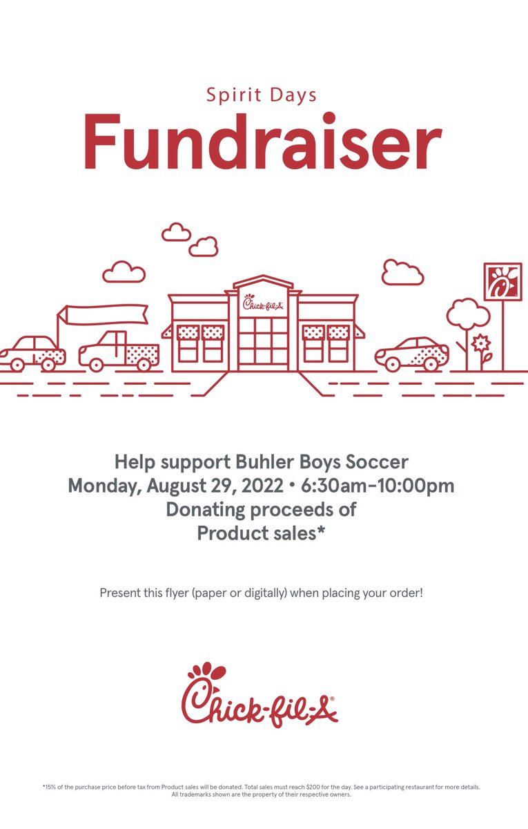 BHSSoccer6's tweet photo. Come Eat With the Crusaders!!  Please join us Monday, August 29th, at the Hutch Chick-Fil-A.  Proceeds from presenting this flyer, paper or electronically, will go to BHS Men’s Soccer. This is an all day event, but players will be present from 5:30 to 6:45. https://t.co/9p32B16UUY