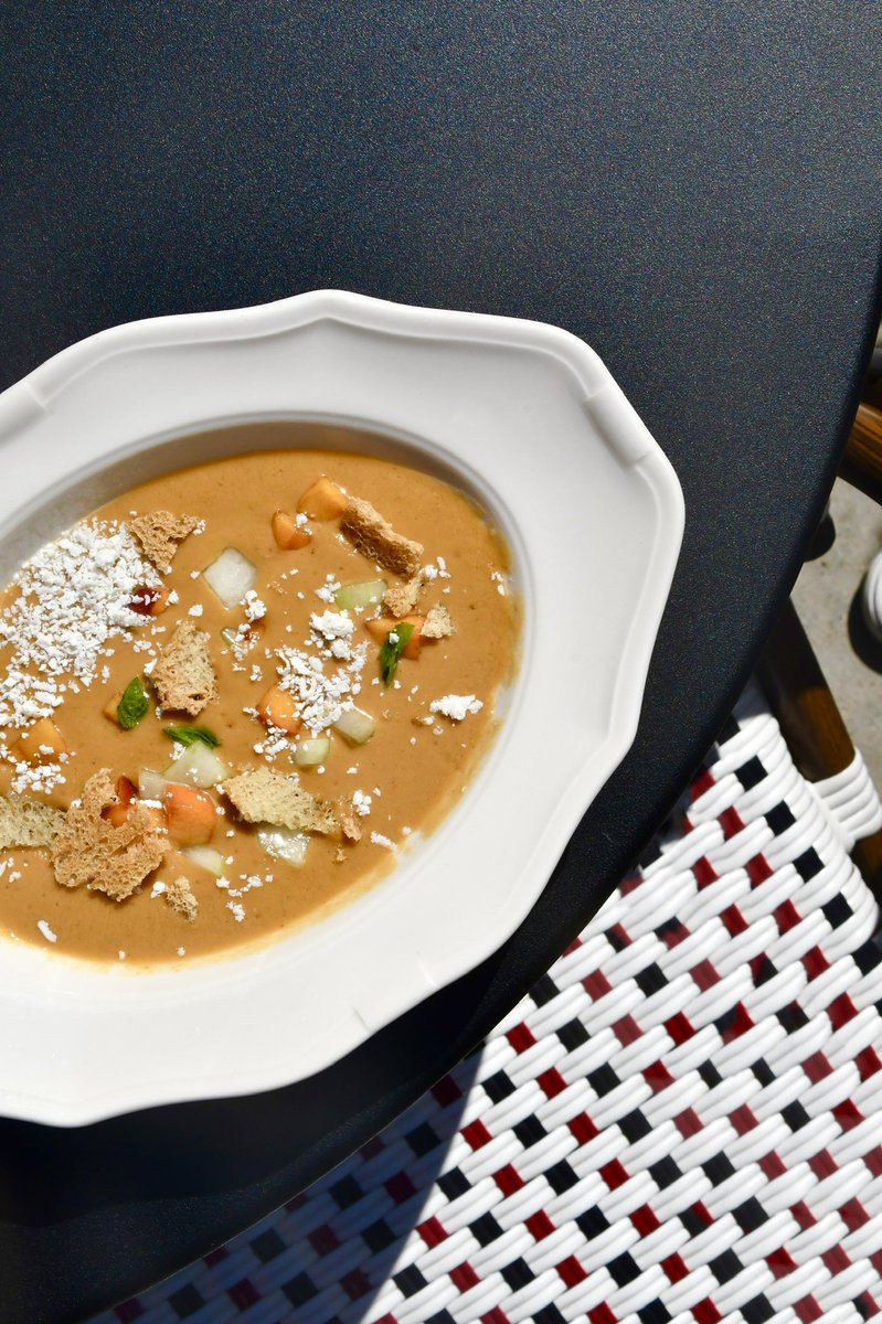 OfficinaDC's tweet photo. If you haven’t stopped by to enjoy our Power Lunch at The Cafe Downtown yet, you have to come try the Zuppa di Peche! 

Local Peach and Tomato Gazpacho. Basil. Ricotto Salata. Focaccia Coutons. ⁠ https://t.co/JrNNkRGqMD