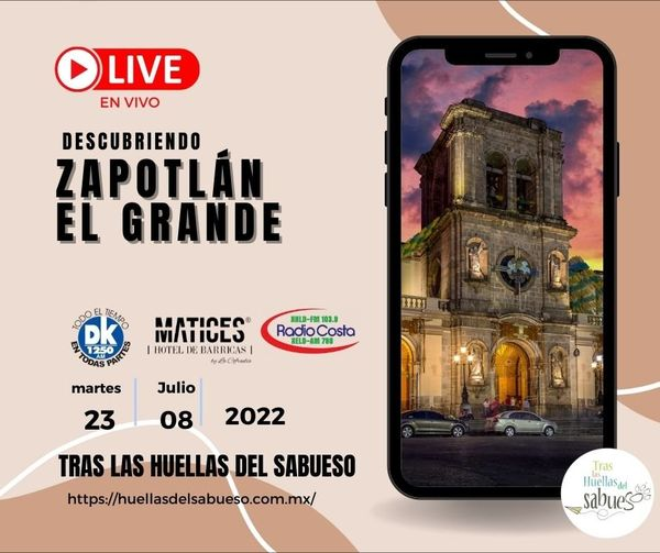 En @HuellaSabueso te invitamos a conocer lo que nos puede ofrecer #ZapotlánElGrande, recórrelo con nosotros y conoce la magia de este destino jalisciense. 😎
¡hoy a las 12:00 del día! 
Por <a href="/RadioCosta_/">Radio Costa</a> 103.9FM y DK 1250AM con <a href="/periodistaMN/">MarianaNavarro</a> y Jorge Kirschner
#FarmaciaDeAngel