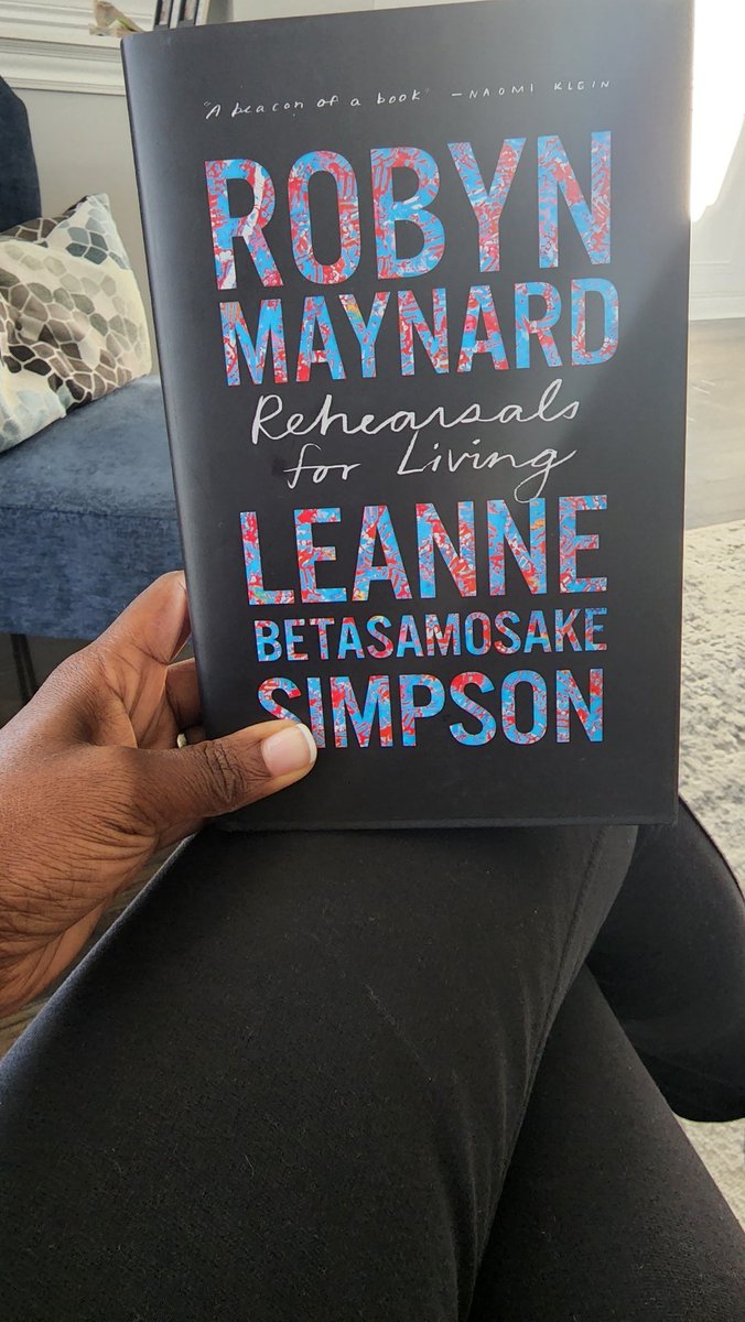 I love the way <a href="/policingblack/">Robyn Maynard</a> always so purposefully articulates our realities with candor and urgency. 
Robyn and @betasamosake are 🔥!
#practicemakesdifferent
#rehearsalforliving
#ClimateJustice 
#calltoaction