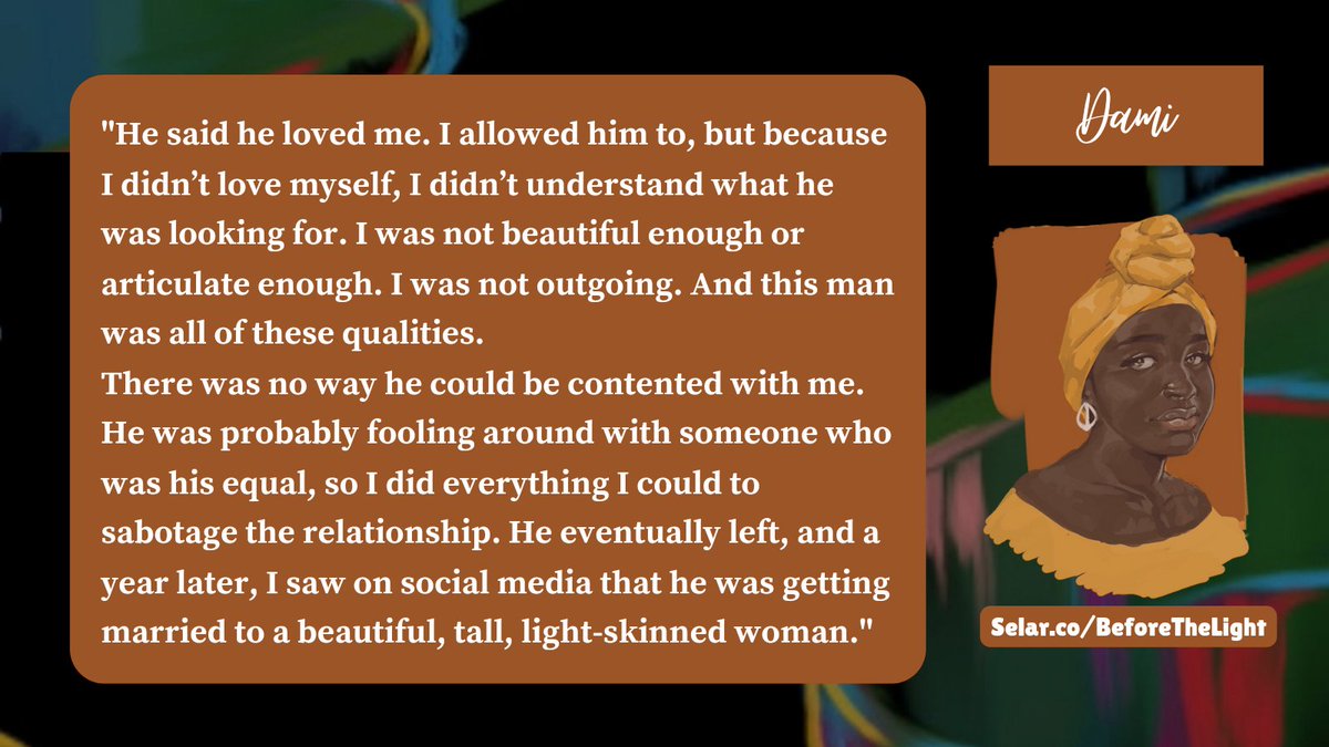 feyikemi_'s tweet photo. Some excerpts from #BeforeTheLight β¨οΈβ¨οΈ
9 characters, 9 stories of healing.
Link to purchase the book: https://t.co/D7DBRIbfk5 https://t.co/csNmry6vlO