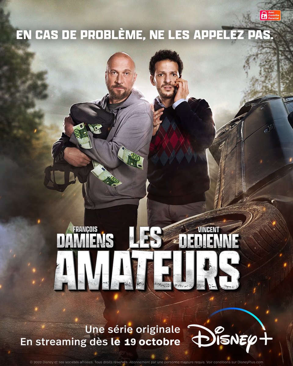 JeremyMingot's tweet photo. Première affiche de la nouvelle production française de @DisneyPlusFR, Les Amateurs, avec Vincent Dedienne et François Damiens
Adaptation de la série anglaise #TheWrongMans créée par James Corden
Lancement le 19 octobre https://t.co/oHPbwAmMdy