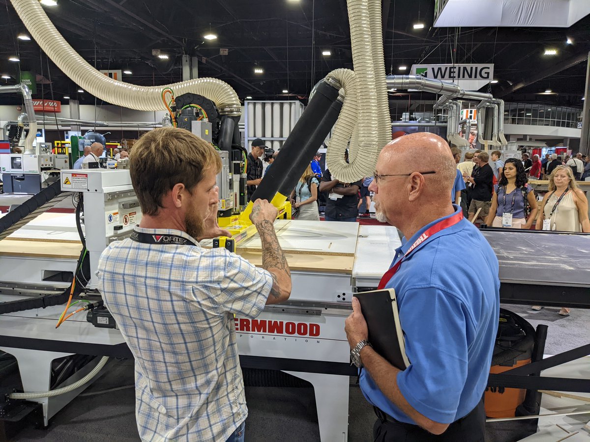 thermwood's tweet photo. Busy start to Day 1 of @IWFAtlanta 2022 in the #Thermwood booth! Crowds around the #CutReady #CutCenter, the heavy-duty Model 45 and the all-new AutoProcessor 43! Come check it out in booth #B6213!
#IWF2022 #cncrouter #noprgramming #cabinets #furniture #easycnc https://t.co/8sOrMwbtGx