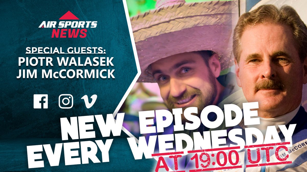 See you Wednesday 1900UTC with @piotrwalasek_paf at the #balticwingsuitmeet2022 and @jimmccormick4466 at the @skydivingmuseum plus all the latest news from the skies with our host @regantetlow #airsportsnews #airsportsfan #airsportspromotion