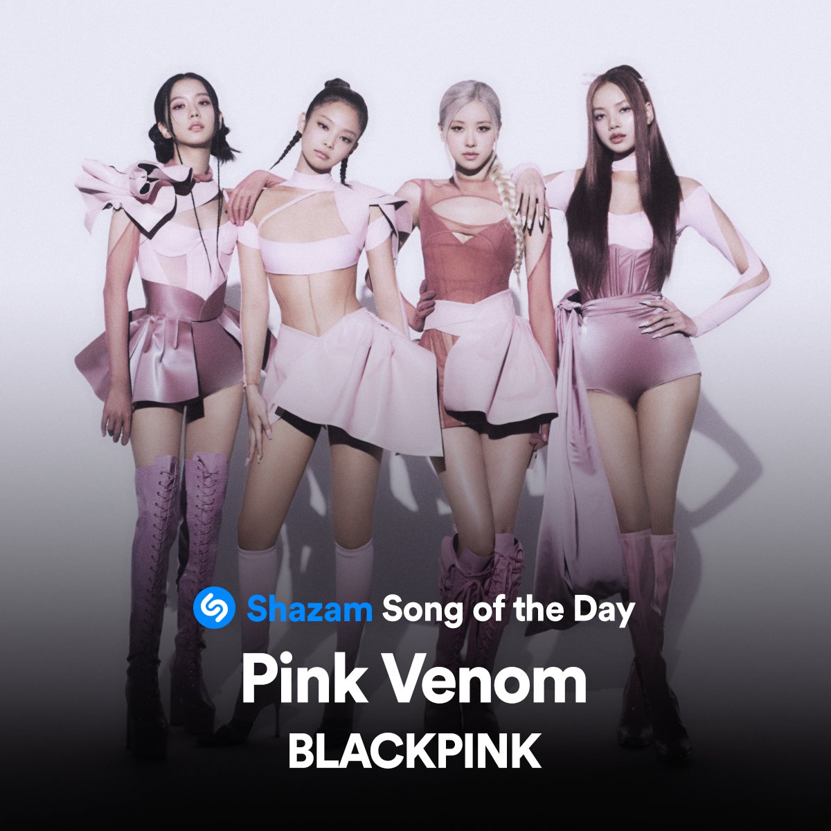 #PinkVenom by <a href="/BLACKPINK/">BLACKPINKOFFICIAL</a> is our Song of the Day!! Listen on <a href="/AppleMusic/">Apple Music</a> and don't forget to Shazam: apple.co/pinkvenom 💙